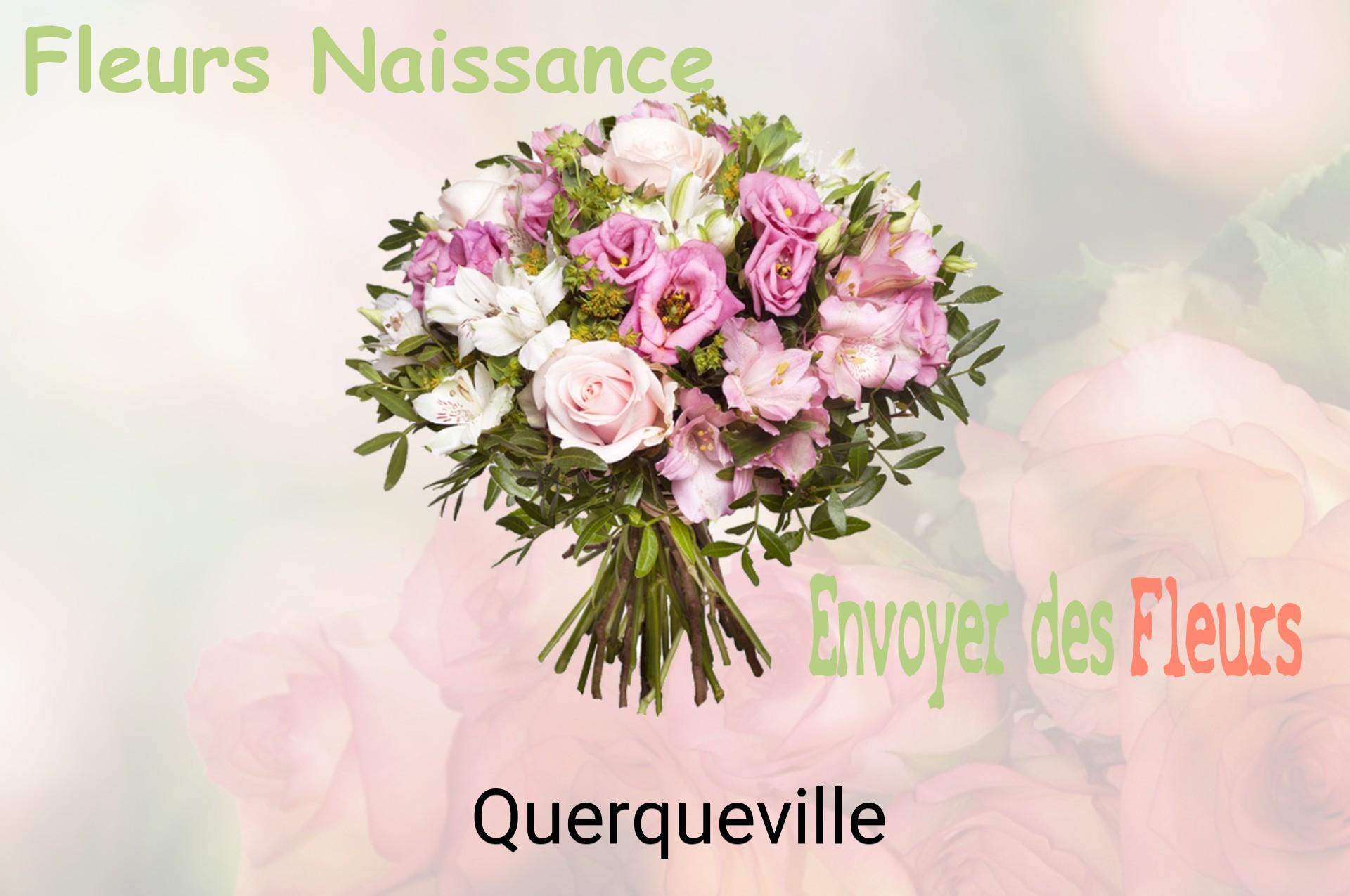 Bouquet de fleurs de naissance livré à Querqueville